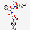 (5S)-3-(4-ACETYLPHENYL)-N-[(1S,2R)-1-BENZYL-2-HYDROXY-3-{ISOBUTYL[(4-METHOXYPHENYL)SULFONYL]AMINO}PROPYL]-2-OXO-1,3-OXAZOLIDINE-5-CARBOXAMIDE