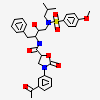 (5S)-3-(3-ACETYLPHENYL)-N-[(1S,2R)-1-BENZYL-2-HYDROXY-3-{ISOBUTYL[(4-METHOXYPHENYL)SULFONYL]AMINO}PROPYL]-2-OXO-1,3-OXAZOLIDINE-5-CARBOXAMIDE