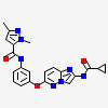N-[3-({2-[(cyclopropylcarbonyl)amino]imidazo[1,2-b]pyridazin-6-yl}oxy)phenyl]-1,3-dimethyl-1H-pyrazole-5-carboxamide