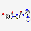 2-(6-methoxy-1-oxo-1,3-dihydro-2H-isoindol-2-yl)-N-[4-(piperazin-1-yl)pyridin-3-yl]-1,3-thiazole-4-carboxamide