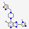 6-bromo-2-(1-methyl-1H-imidazol-5-yl)-7-{4-[(5-methyl-1,2-oxazol-3-yl)methyl]piperazin-1-yl}-1H-imidazo[4,5-b]pyridine