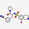 N-[(2R)-3-(3-cyanophenyl)-1-oxo-1-(pyrrolidin-1-yl)propan-2-yl]-8-fluoro-1,2,3,4-tetrahydroisoquinoline-6-sulfonamide
