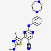 2-[[3-(1,4-Diazepan-1-Yl)phenyl]amino]-4-[4-Methyl-2-(Methylamino)-1,3-Thiazol-5-Yl]pyrimidine-5-Carbonitrile