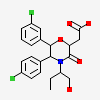 {(2S,5R,6S)-6-(3-chlorophenyl)-5-(4-chlorophenyl)-4-[(2S)-1-hydroxybutan-2-yl]-3-oxomorpholin-2-yl}acetic acid