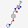 N-(3-cyclopropyl-1H-pyrazol-5-yl)-2-[4-(2-pyrrolidin-1-ylethoxy)phenyl]acetamide