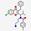 N-(3-aminopropyl)-N-[(1R)-1-(3-benzyl-7-chloro-4-oxo-4H-chromen-2-yl)-2-methylpropyl]-4-methylbenzamide