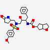 (3aS,5R,6aR)-hexahydro-2H-cyclopenta[b]furan-5-yl [(1S,2R)-1-benzyl-2-hydroxy-3-([(4-methoxyphenyl)sulfonyl]{[(2R)-5-oxopyrrolidin-2-yl]methyl}amino)propyl]carbamate
