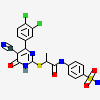 (2R)-2-{[5-cyano-4-(3,4-dichlorophenyl)-6-oxo-1,6-dihydropyrimidin-2-yl]sulfanyl}-N-(4-sulfamoylphenyl)propanamide