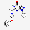 1-cyclopentyl-6-[(1R)-1-(3-phenoxyazetidin-1-yl)ethyl]-1,5-dihydro-4H-pyrazolo[3,4-d]pyrimidin-4-one
