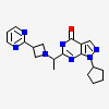 1-cyclopentyl-6-{(1R)-1-[3-(pyrimidin-2-yl)azetidin-1-yl]ethyl}-1,5-dihydro-4H-pyrazolo[3,4-d]pyrimidin-4-one