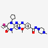 4-{[(7R)-9-cyclopentyl-7-ethenyl-7-fluoro-5-methyl-6-oxo-6,7,8,9-tetrahydro-5H-pyrimido[4,5-b][1,4]diazepin-2-yl]amino}-3-methoxy-N-(4-methylpiperazin-1-yl)benzamide