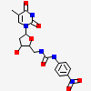 1-[[(2R,3S,5S)-5-[5-methyl-2,4-bis(oxidanylidene)pyrimidin-1-yl]-3-oxidanyl-oxolan-2-yl]methyl]-3-(4-nitrophenyl)urea