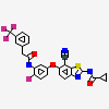 N-{7-cyano-6-[4-fluoro-3-({[3-(trifluoromethyl)phenyl]acetyl}amino)phenoxy]-1,3-benzothiazol-2-yl}cyclopropanecarboxamide