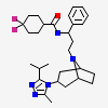 4,4-difluoro-N-[(1S)-3-{(3-exo)-3-[3-methyl-5-(propan-2-yl)-4H-1,2,4-triazol-4-yl]-8-azabicyclo[3.2.1]oct-8-yl}-1-phenylpropyl]cyclohexanecarboxamide