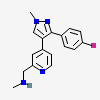 1-{4-[3-(4-fluorophenyl)-1-methyl-1H-pyrazol-4-yl]pyridin-2-yl}-N-methylmethanamine
