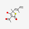 (5R)-3-acetyl-4-hydroxy-5-methyl-5-[(1Z)-2-methylbuta-1,3-dien-1-yl]thiophen-2(5H)-one