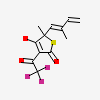 (5R)-5-methyl-5-[(1E)-2-methylbuta-1,3-dienyl]-4-oxidanyl-3-[2,2,2-tris(fluoranyl)ethanoyl]thiophen-2-one