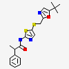(2S)-N-(5-{[(5-tert-butyl-1,3-oxazol-2-yl)methyl]sulfanyl}-1,3-thiazol-2-yl)-2-phenylpropanamide