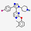 2-(2,3-dimethylphenoxy)-4-[4-(4-fluorophenyl)-1-(piperidin-4-yl)-1H-imidazol-5-yl]pyrimidine