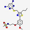 N-{2-[5-(4-{[(4,6-diaminopyrimidin-2-yl)sulfanyl]methyl}-5-propyl-1,3-thiazol-2-yl)-2-methoxyphenoxy]ethyl}methanesulfonamide