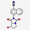 4-[(7R,7AS)-7-HYDROXY-1,3-DIOXOTETRAHYDRO-1H-PYRROLO[1,2-C]IMIDAZOL-2(3H)-YL]-1-NAPHTHONITRILE