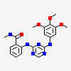 N-methyl-2-[[4-[(3,4,5-trimethoxyphenyl)amino]-1,3,5-triazin-2-yl]amino]benzamide