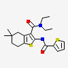 N,N-DIETHYL-5,5-DIMETHYL-2-[(2-THIENYLCARBONYL)AMINO]-4,5,6,7-TETRAHYDRO-1-BENZOTHIOPHENE-3-CARBOXAMIDE