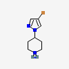 4-(4-bromo-1H-pyrazol-1-yl)piperidinium