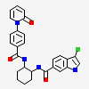 3-chloro-n-((1r,2s) -2-(4-(2-oxopyridin-1(2h)-yl)benzamido)cyclohexyl)-1h-indole-6-carboxamide