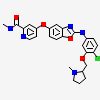 4-({2-[(4-chloro-3-{[(2S)-1-methylpyrrolidin-2-yl]methoxy}phenyl)amino]-1,3-benzoxazol-5-yl}oxy)-N-methylpyridine-2-carboxamide