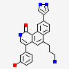 6-(3-aminopropyl)-4-(3-hydroxyphenyl)-9-(1H-pyrazol-4-yl)benzo[h]isoquinolin-1(2H)-one