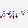 4-azanyl-N-[[2,4-bis(fluoranyl)phenyl]methyl]-1-oxidanyl-2-oxidanylidene-6-[2-(phenylsulfonyl)ethyl]-1,8-naphthyridine-3-carboxamide