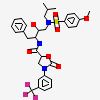 (5S)-N-[(1S,2R)-2-Hydroxy-3-[[(4-methoxyphenyl)sulfonyl](2-methylpropyl)amino]-1-(phenylmethyl)propyl]-2-oxo-3-[3-(trif luoromethyl)phenyl]-5-oxazolidinecarboxamide