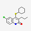 6-CHLORO-4-(CYCLOHEXYLSULFANYL)-3-PROPYLQUINOLIN-2(1H)-ONE