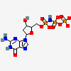 2'-deoxy-5'-O-[(R)-hydroxy{[(R)-hydroxy(phosphonooxy)phosphoryl]amino}phosphoryl]guanosine