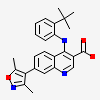 4-[(2-tert-butylphenyl)amino]-7-(3,5-dimethyl-1,2-oxazol-4-yl)quinoline-3-carboxylic acid