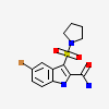 5-bromo-3-(pyrrolidin-1-ylsulfonyl)-1H-indole-2-carboxamide