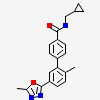 N-(cyclopropylmethyl)-2'-methyl-5'-(5-methyl-1,3,4-oxadiazol-2-yl)biphenyl-4-carboxamide