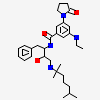 N-{(1S,2R)-1-benzyl-2-hydroxy-3-[(1,1,5-trimethylhexyl)amino]propyl}-3-(ethylamino)-5-(2-oxopyrrolidin-1-yl)benzamide