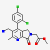 methyl [3-(aminomethyl)-4-(2,4-dichlorophenyl)-2-methyl-7-oxo-5,7-dihydro-6H-pyrrolo[3,4-b]pyridin-6-yl]acetate