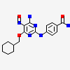4-{[4-AMINO-6-(CYCLOHEXYLMETHOXY)-5-NITROSOPYRIMIDIN-2-YL]AMINO}BENZAMIDE