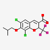 (2R)-6,8-dichloro-7-(2-methylpropoxy)-2-(trifluoromethyl)-2H-chromene-3-carboxylic acid