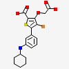 4-BROMO-3-(CARBOXYMETHOXY)-5-[3-(CYCLOHEXYLAMINO)PHENYL]THIOPHENE-2-CARBOXYLIC ACID