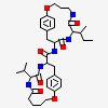 (9S,12S)-9-(1-methylethyl)-N-[(8S,11S)-8-[(1S)-1-methylpropyl]-7,10-dioxo-2-oxa-6,9-diazabicyclo[11.2.2]heptadeca-1(15),13,16-trien-11-yl]-7,10-dioxo-2-oxa-8,11-diazabicyclo[12.2.2]octadeca-1(16),14,17-triene-12-carboxamide