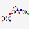 N-(4-CHLOROPHENYL)-7-[(6,7-DIMETHOXYQUINOLIN-4-YL)OXY]-2,3-DIHYDRO-1,4-BENZOXAZINE-4-CARBOXAMIDE