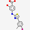 4-{[4-(4-fluoro-3-methylphenyl)-1,3-thiazol-2-yl]amino}-2-hydroxybenzoic acid