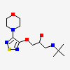 (2S)-1-(tert-butylamino)-3-[(4-morpholin-4-yl-1,2,5-thiadiazol-3-yl)oxy]propan-2-ol