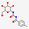 N-{[(4-methylphenyl)carbonyl]carbamoyl}-beta-D-glucopyranosylamine
