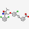 3-[(E)-2-(2-chloro-4-{[3-(2,6-dichlorophenyl)-5-(1-methylethyl)isoxazol-4-yl]methoxy}phenyl)ethenyl]benzoic acid
