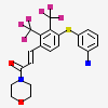 3-({4-[(1E)-3-morpholin-4-yl-3-oxoprop-1-en-1-yl]-2,3-bis(trifluoromethyl)phenyl}sulfanyl)aniline